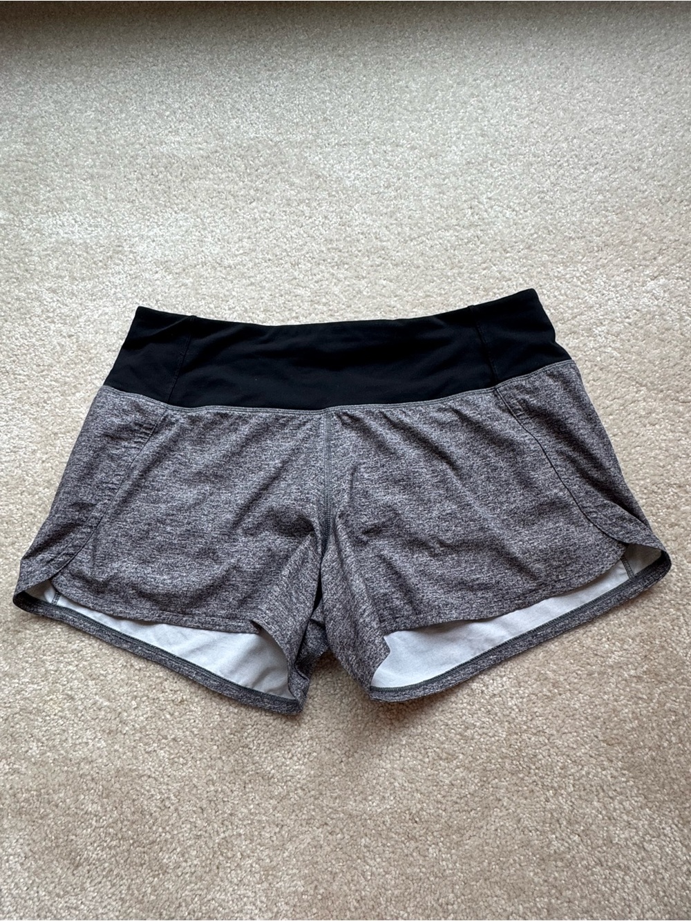 Grey and Black Lululemon Shorts